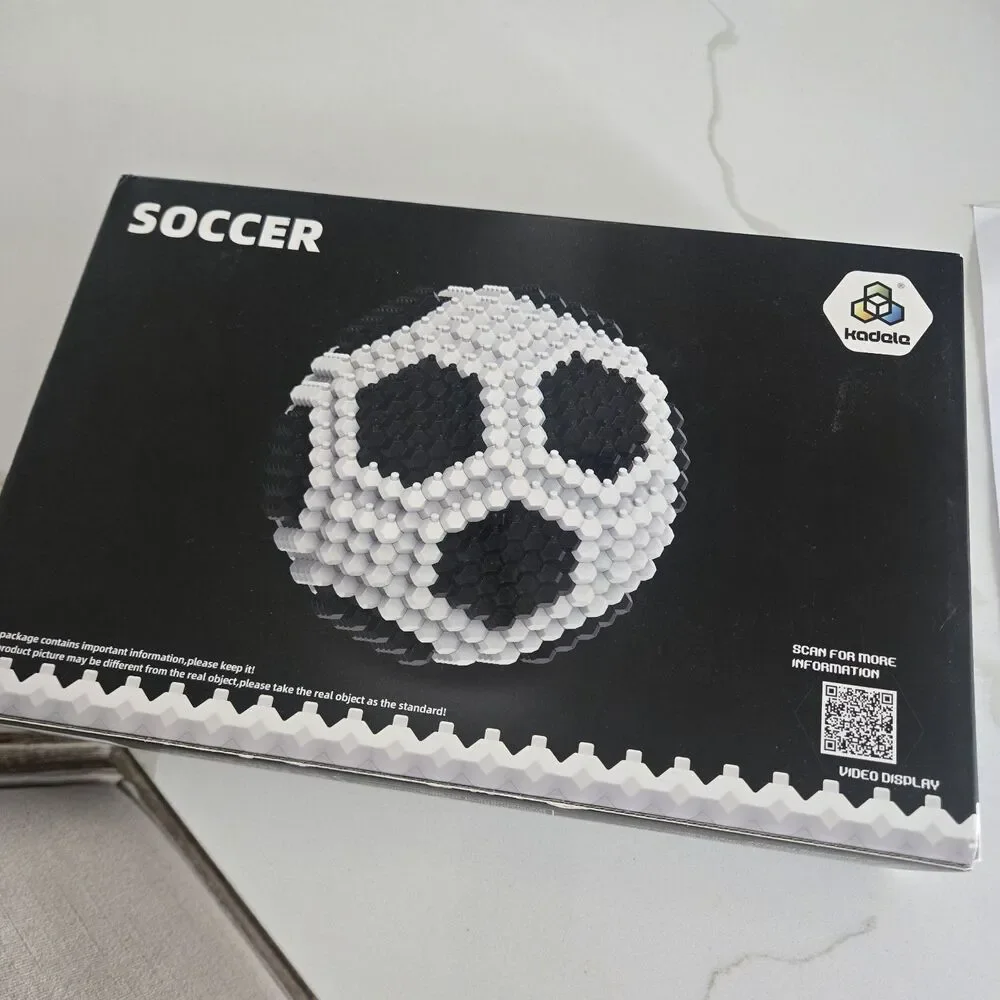 KADELE Soccer Ball  STEM Block Miniature 3D Educational Toys Brand New In Box